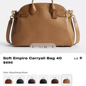 Coach Soft Empire Carryall 40  Bag - Honey Brown